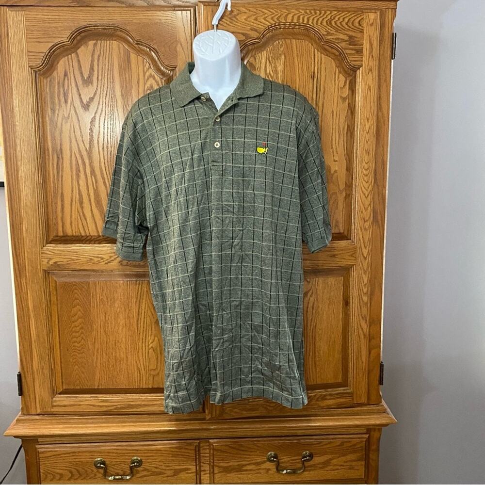 Clubhouse Collection Master's Augusta National Golfing Polo Cotton Green Men's L - Picture 7 of 14